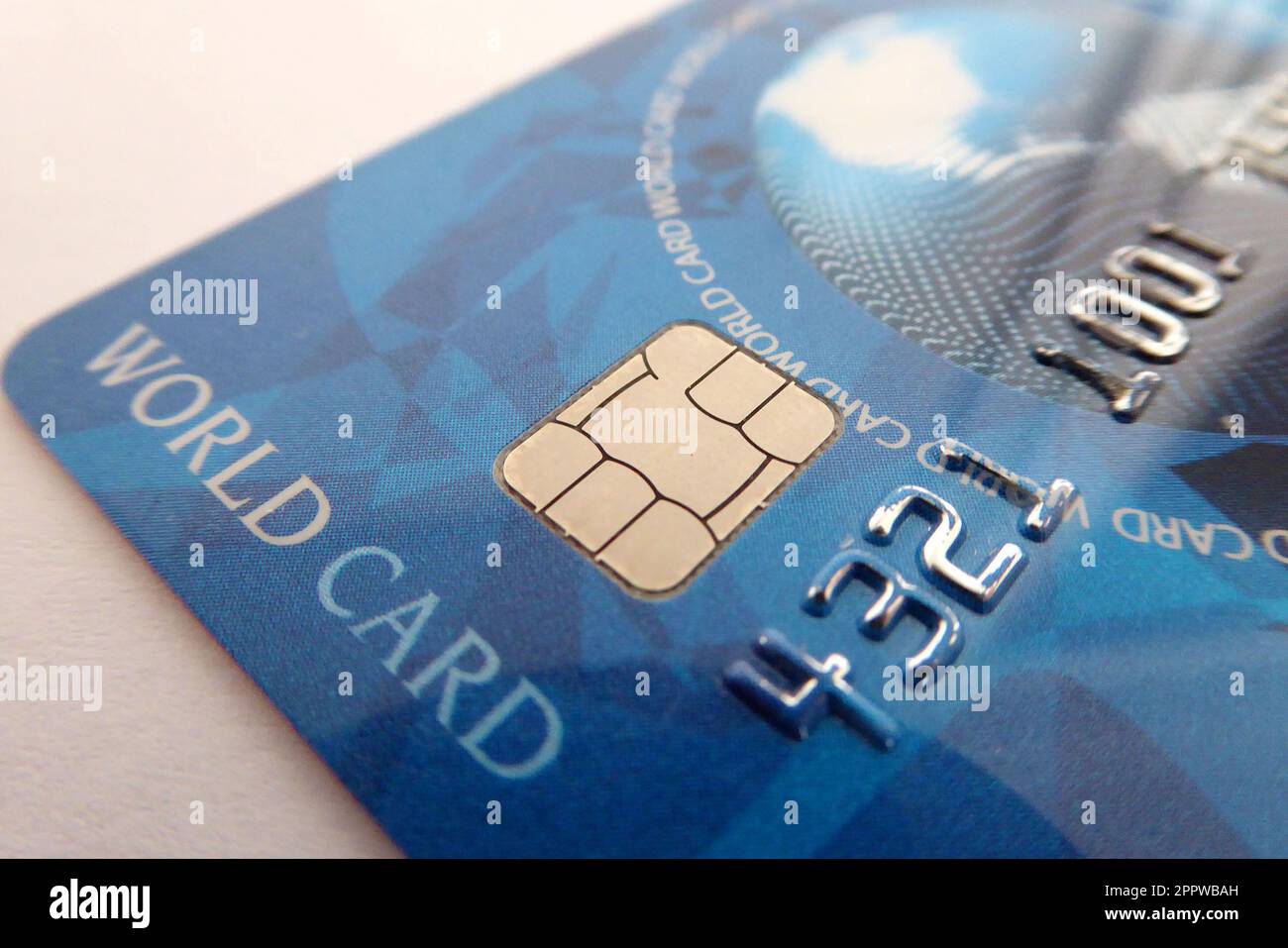 World Card / Credit Card / Kreditkarte Stock Photo