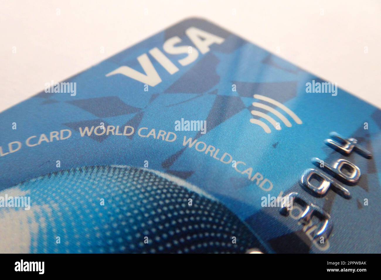 Visa / Kreditkarte/ Credit Card / World Card Stock Photo