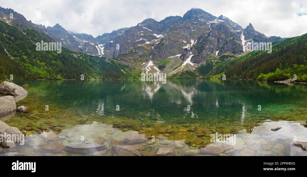 Tatra National Park in Poland, famous Lake Morskie Oko (Sea Eye Lake ...