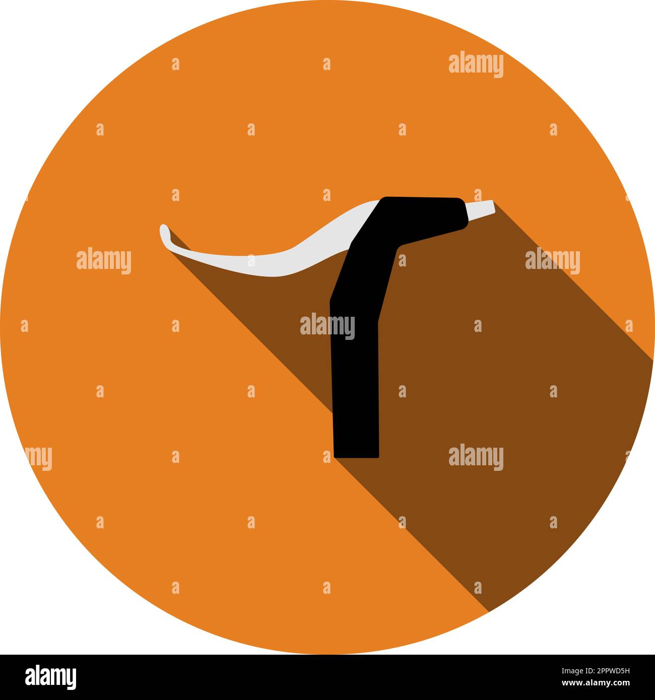 Bike HandleBar Brake Icon Stock Vector