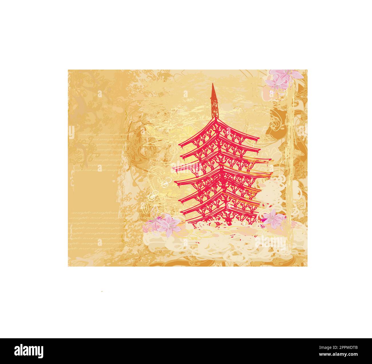 Chinese art on arch Stock Vector Images - Alamy