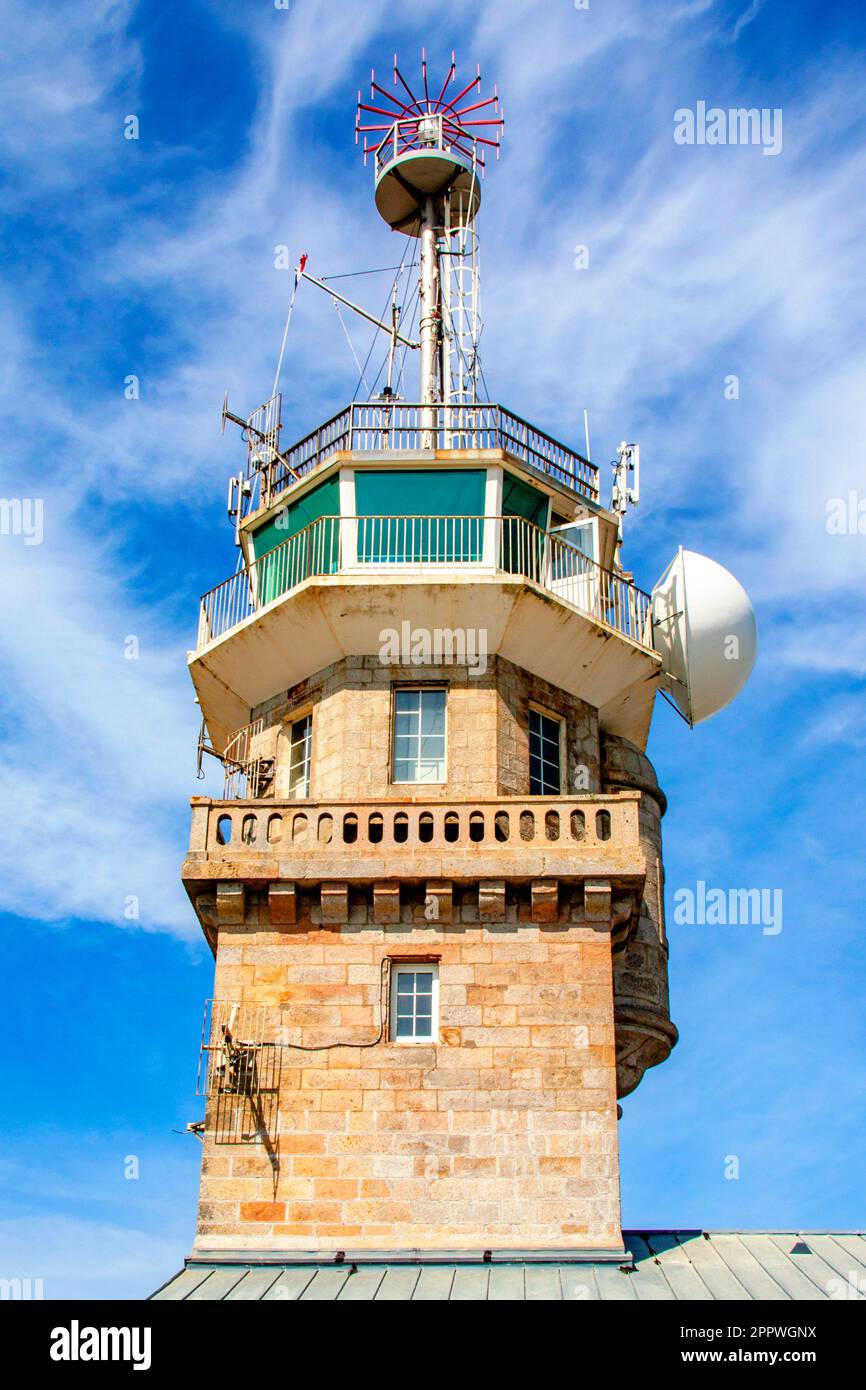 Pointe du raz the semaphore brittany finist re stock photo alamy