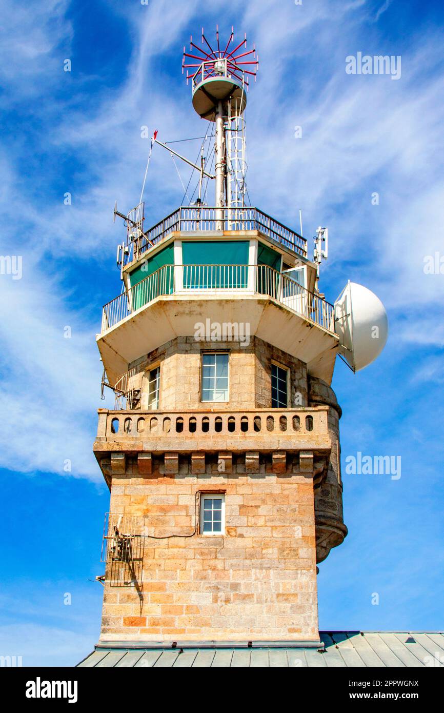 Pointe du Raz. The semaphore. Brittany. Finistère Stock Photo