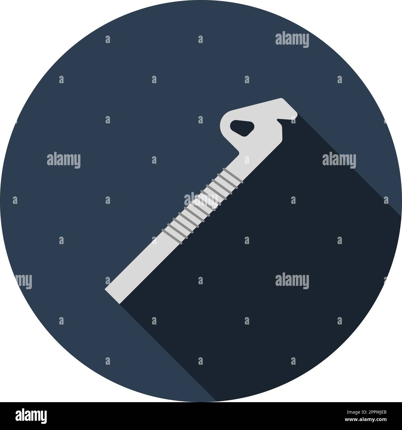 Alpinist Ice Screw Icon Stock Vector
