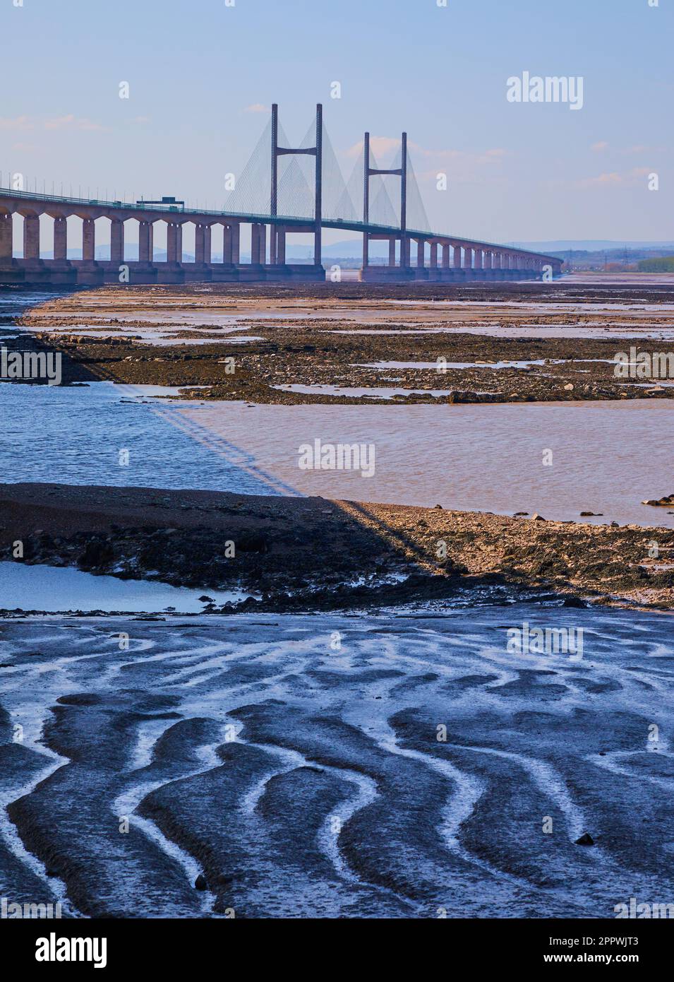 The Prince of Wales Bridge which links England and Wales over the