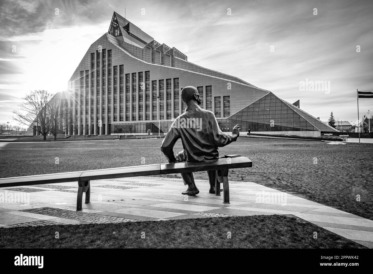 Riga national library Black and White Stock Photos & Images - Alamy