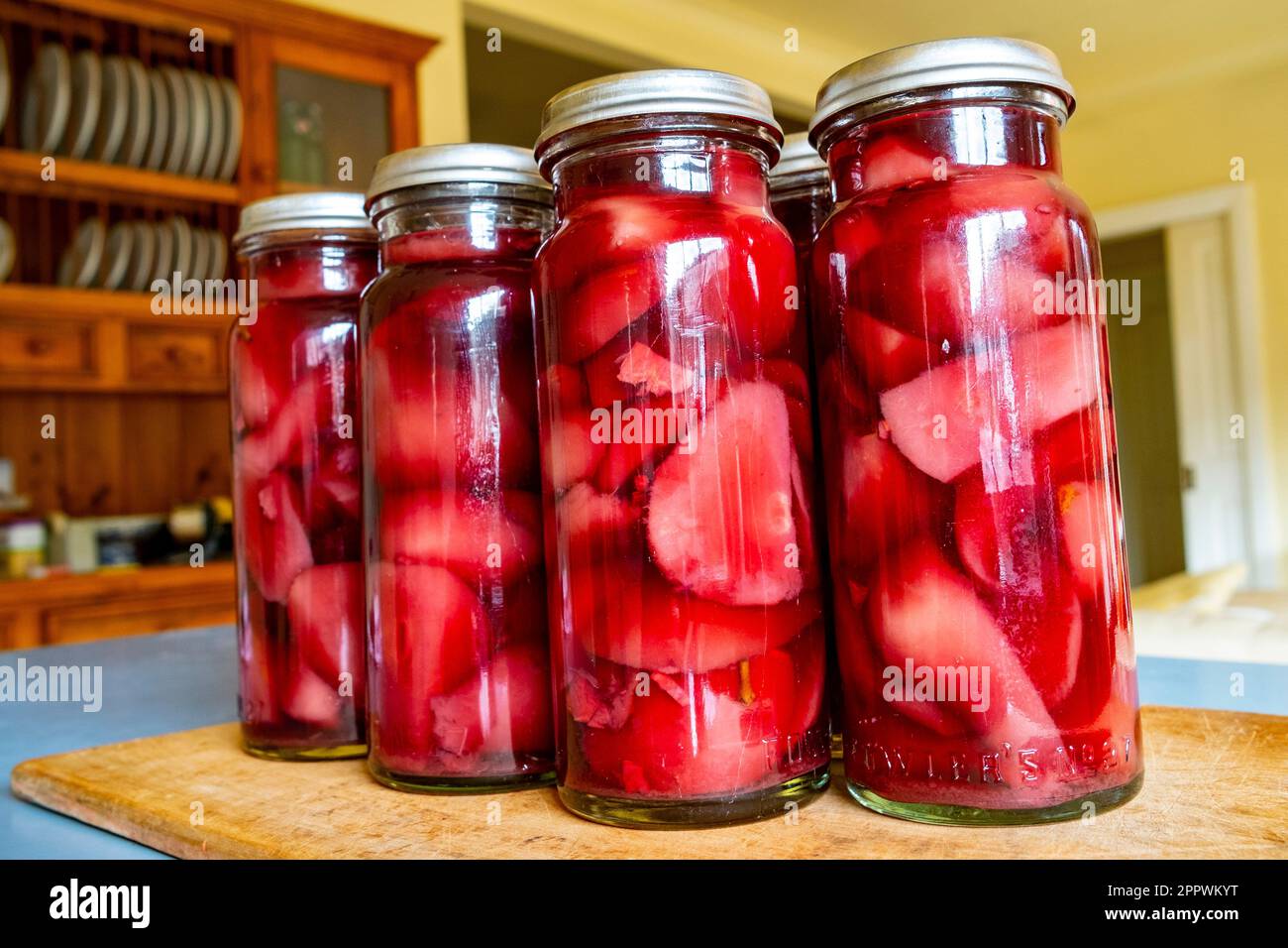 Bottled preserved pears hires stock photography and images Alamy