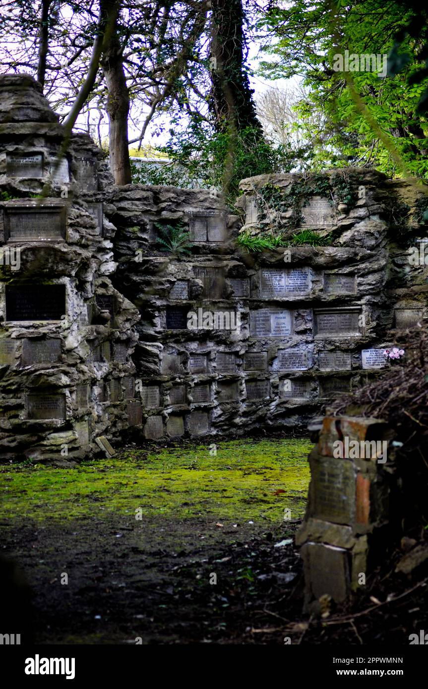 The columbarium at Hedon Road Cemetery, Hull, East Yorkshire England