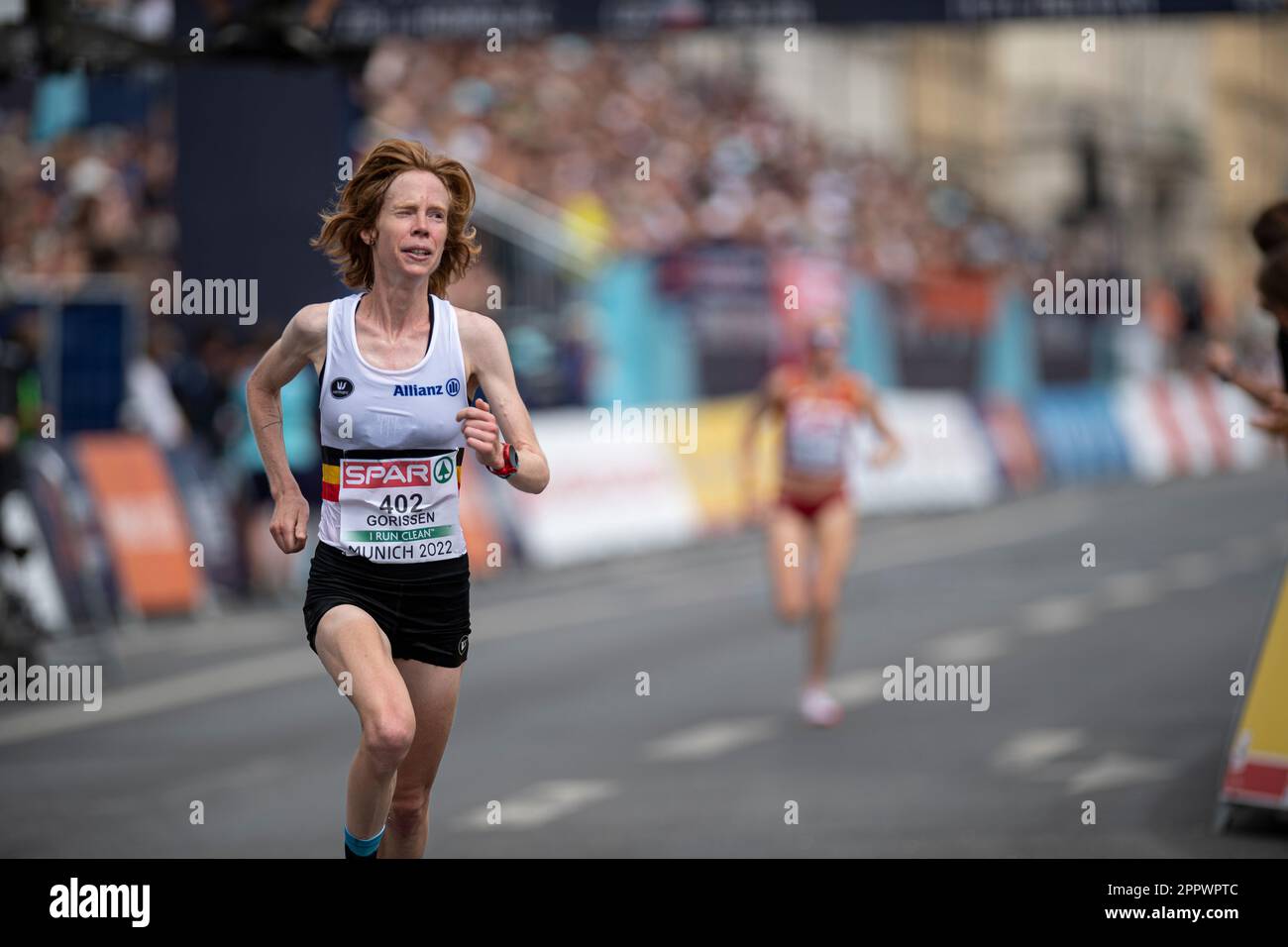 Mieke Gorissen participating in the Marathon of the European Athletics