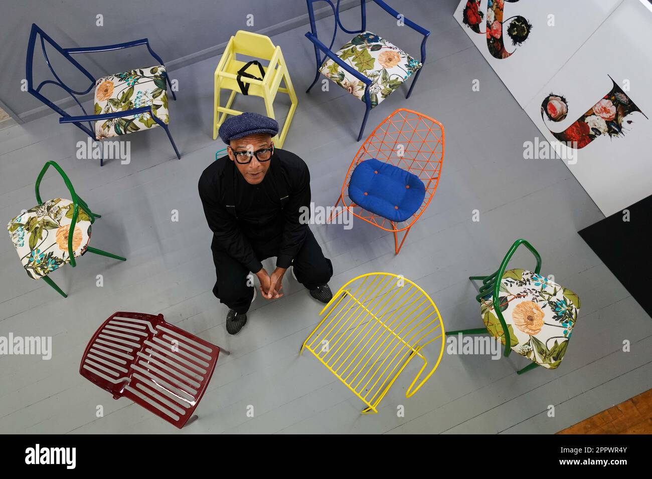 The Repair Shop's Jay Blades unveils upcycled chairs created for the