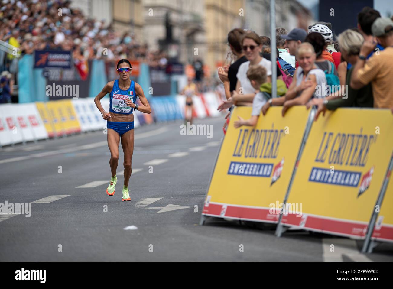 Anna Incerti participating in the Marathon of the European Athletics ...