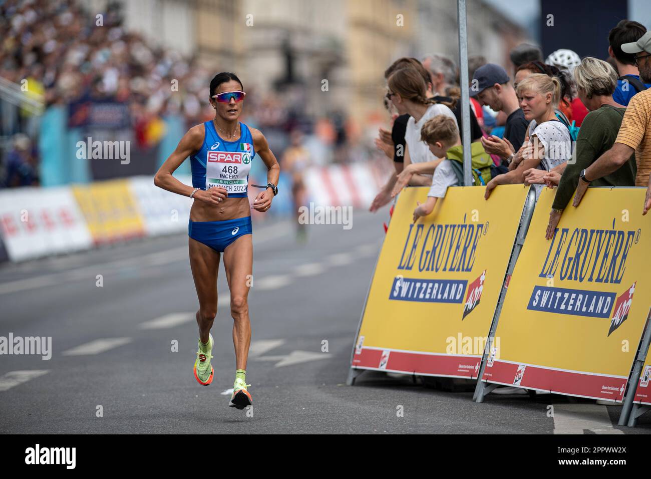 Anna Incerti participating in the Marathon of the European Athletics ...