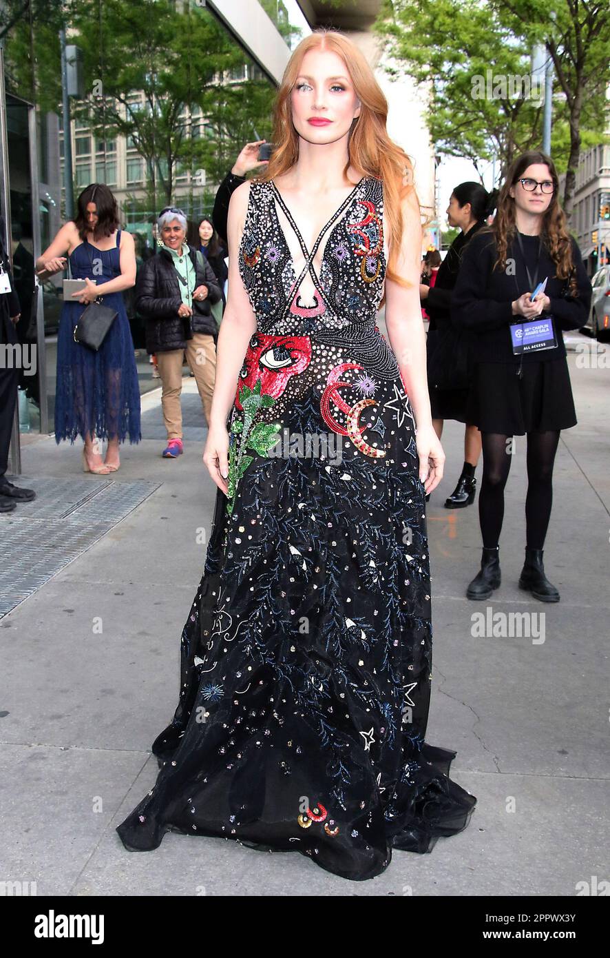 NEW YORK, NY- APRIL 24: Jessica Chastain seen arriving at the 48th