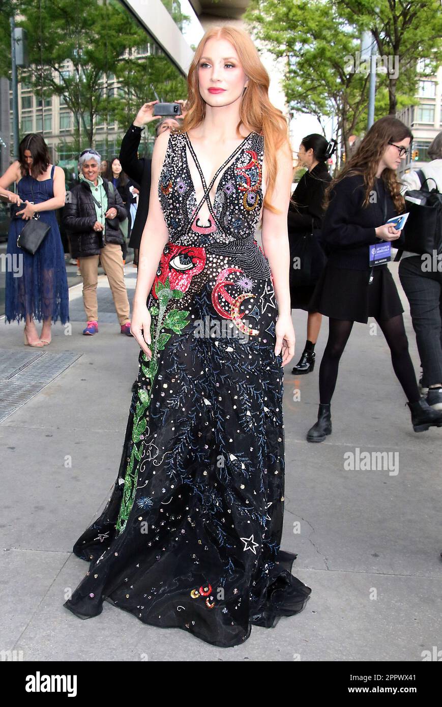 NEW YORK, NY- APRIL 24: Jessica Chastain seen arriving at the 48th