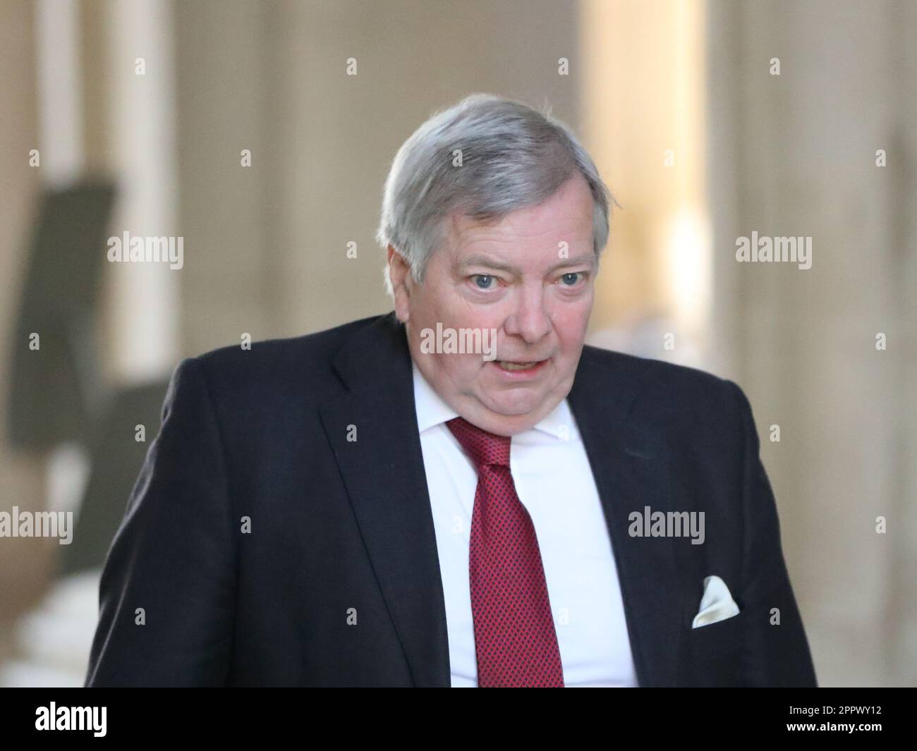 London, UK. 25th Apr, 2023. Lord True, Leader of the House of Lords arrives for the Cabinet Meeting Downing Street No 10. Credit: Uwe Deffner/Alamy Live News Stock Photo