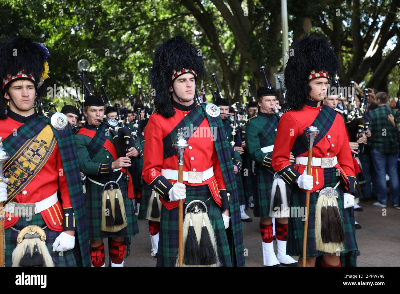 Sydney, Australia. 25th April 2023. The ANZAC Day commemoration service ...