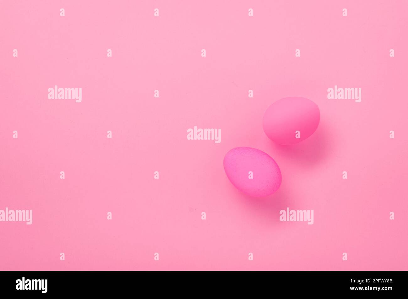 Pink Easter Eggs Stock Photo