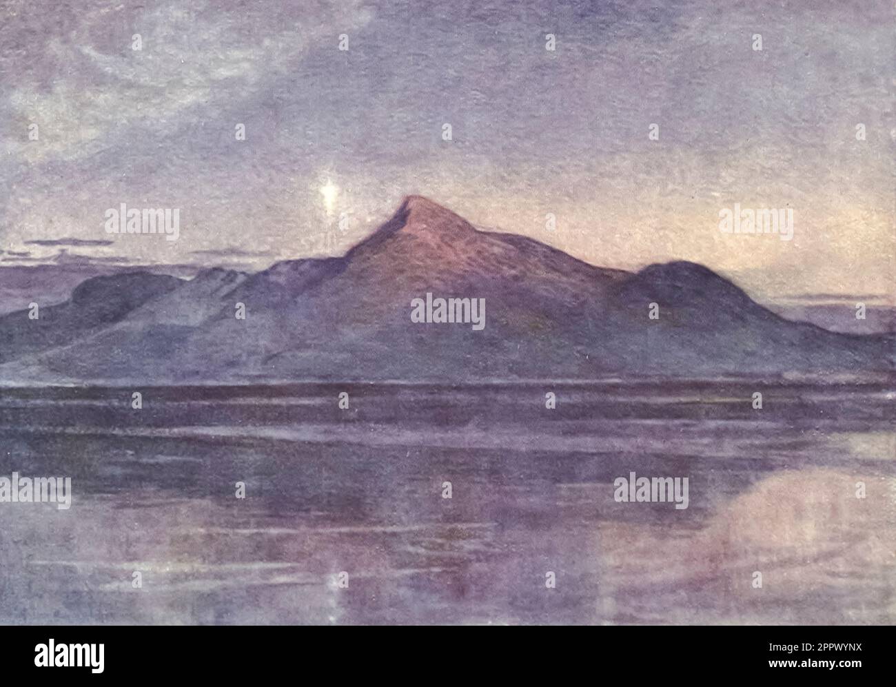 Croagh Patrick from the book ' From sketch-book and diary ' by Butler ...