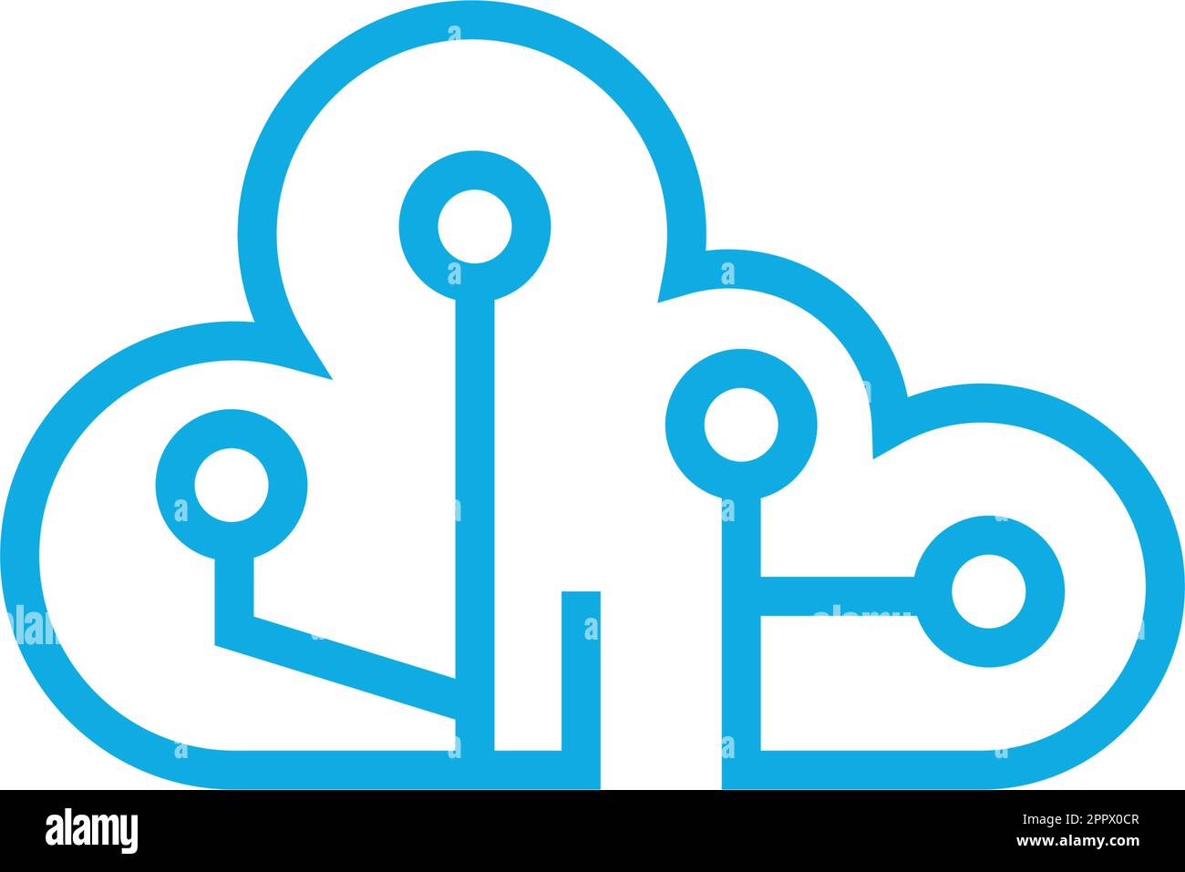 Cloud logo icon design illustration template Stock Vector Image & Art ...