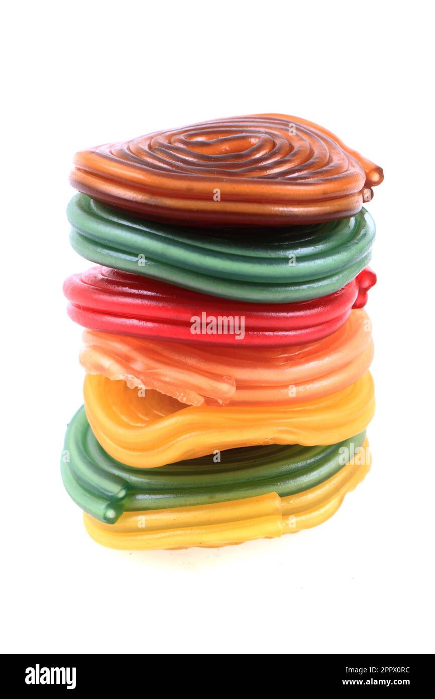 sweet jelly candy isolated on the white background Stock Photo - Alamy