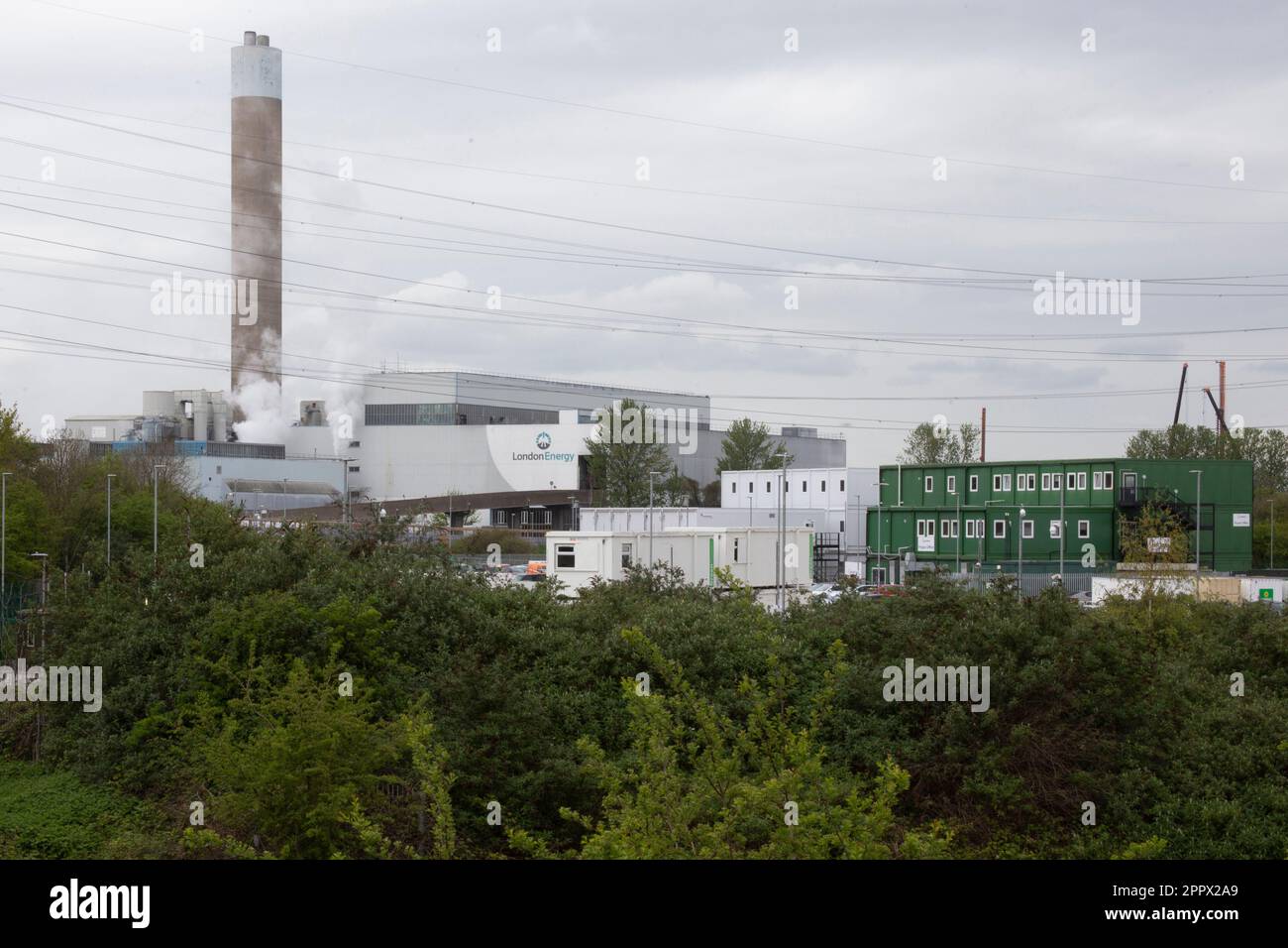 Edmonton EcoPark waste incinerator in north London, Edmonton England UK ...