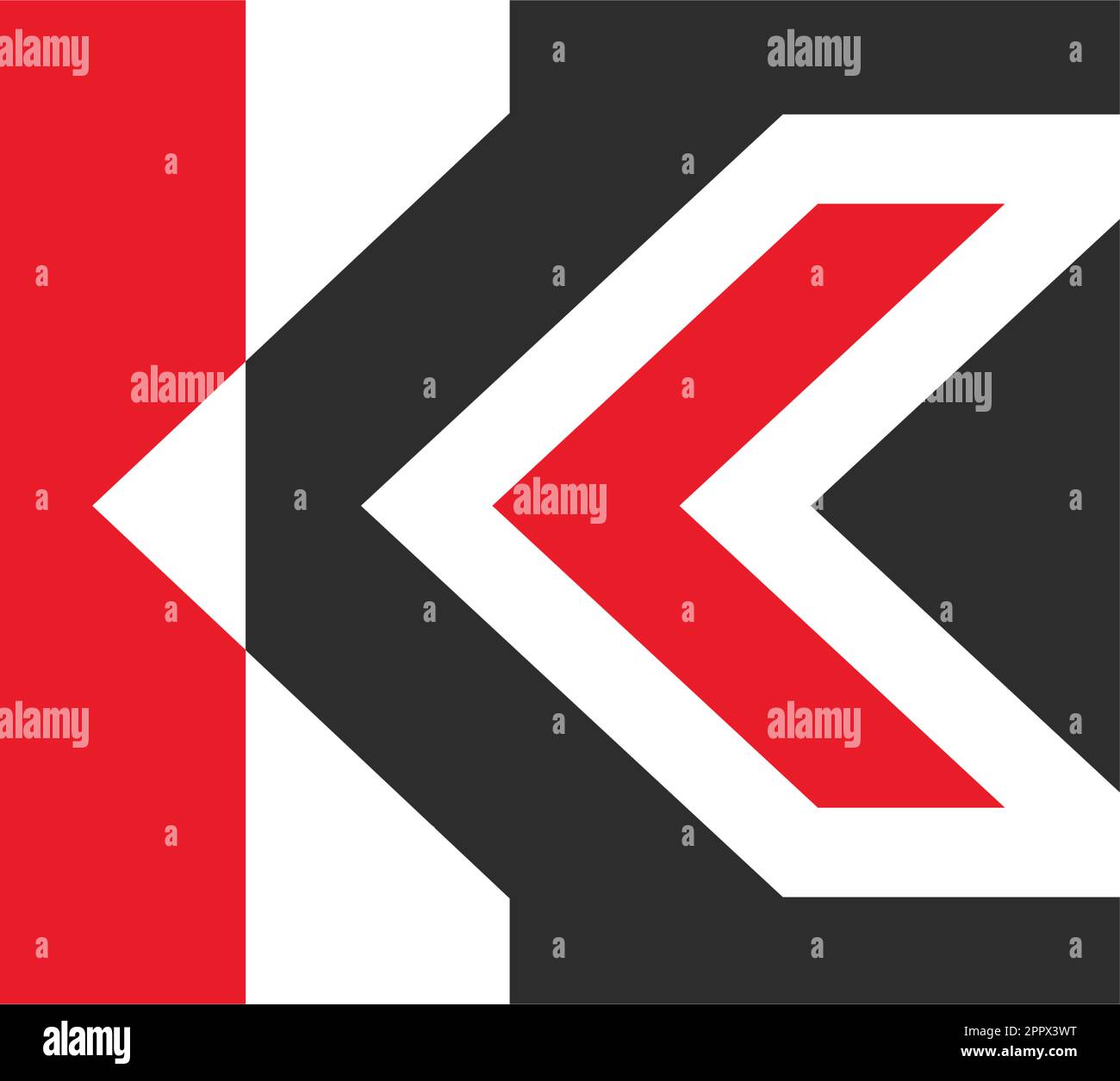 k Letter arrow Template Vector Stock Vector Image & Art - Alamy