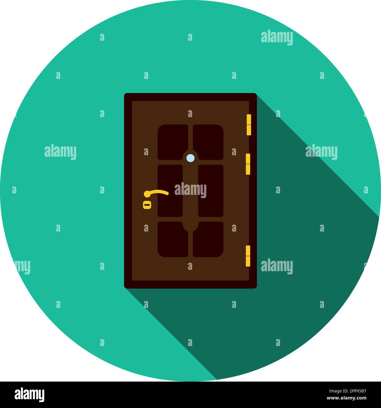 Apartments Door Icon Stock Vector