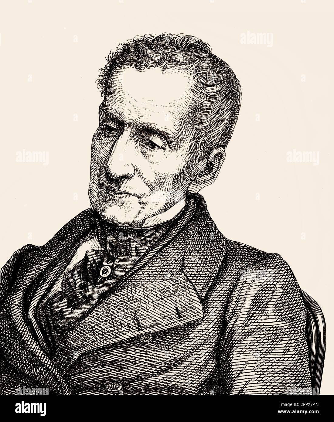 Portrait of Prince Klemens Wenzel von Metternich, 1773-1859, statesman in Imperial Austria, digital edited Stock Photo