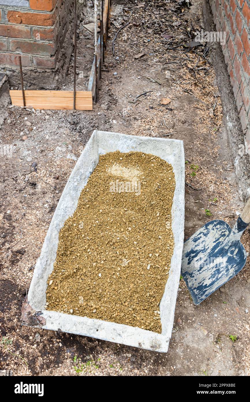 Concrete gravel board hires stock photography and images Alamy