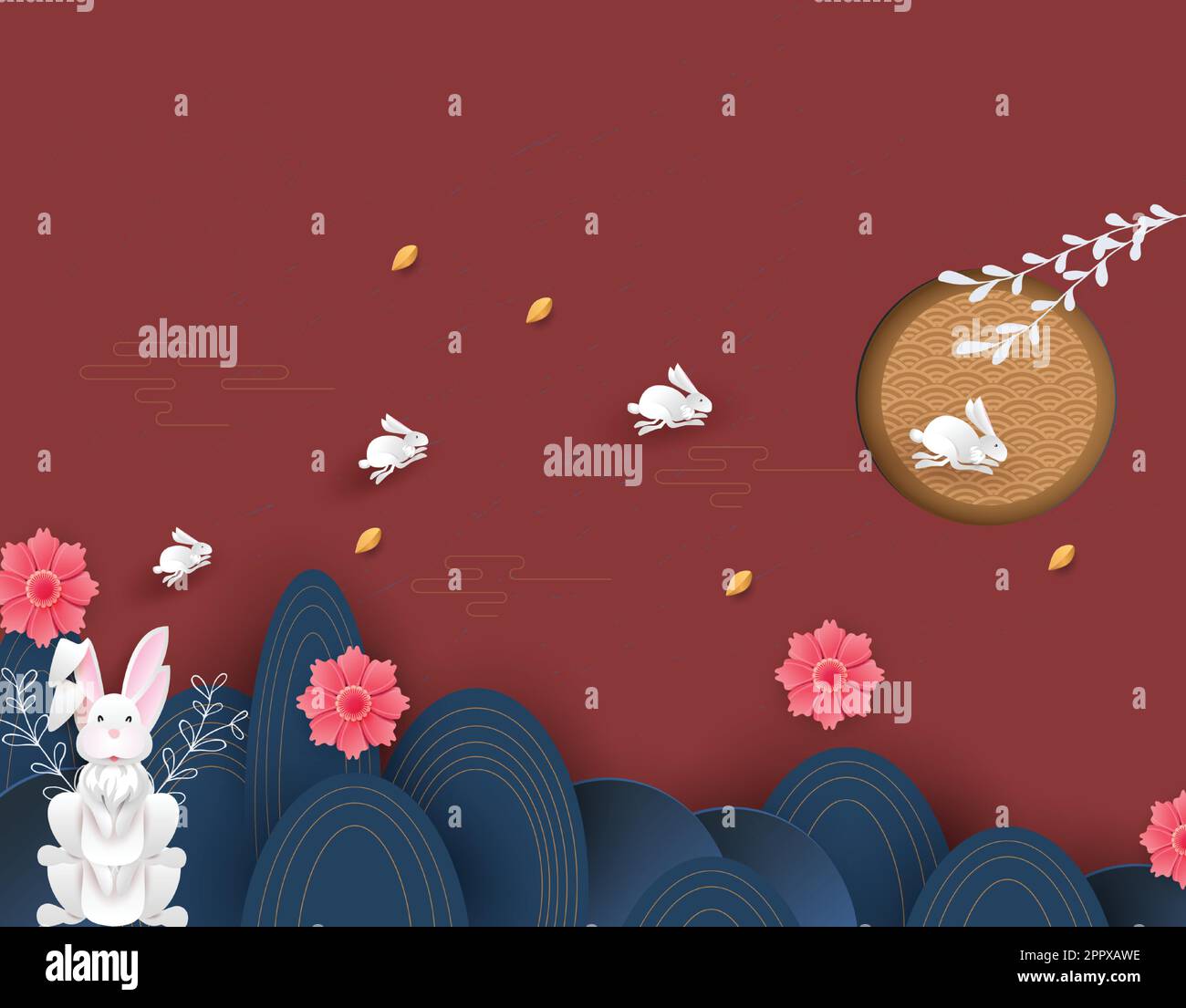 Background traditional holiday chuseok Stock Vector Images - Alamy