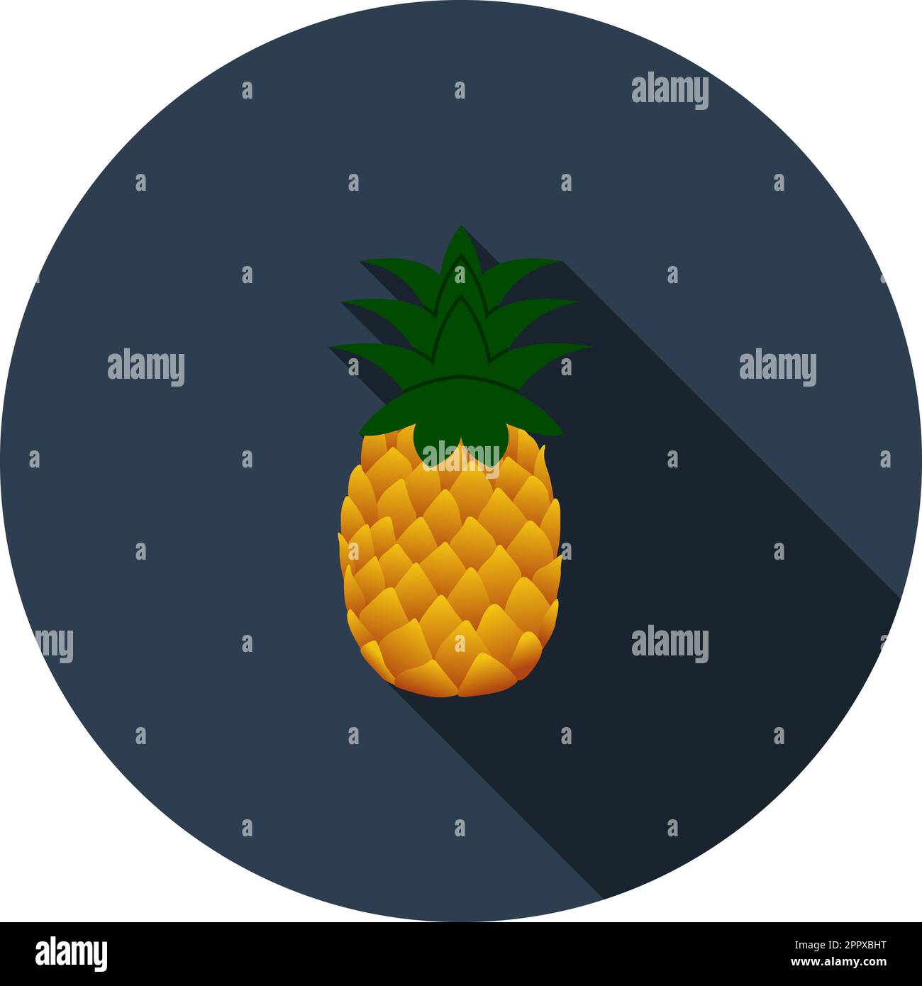 Icon Of Pineapple In Ui Colors Stock Vector Image & Art - Alamy