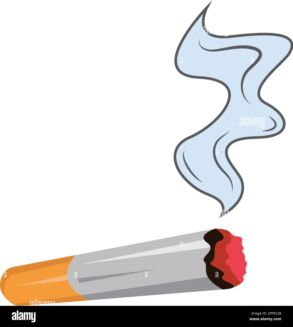 cigarette burns vector illustration element concept design template