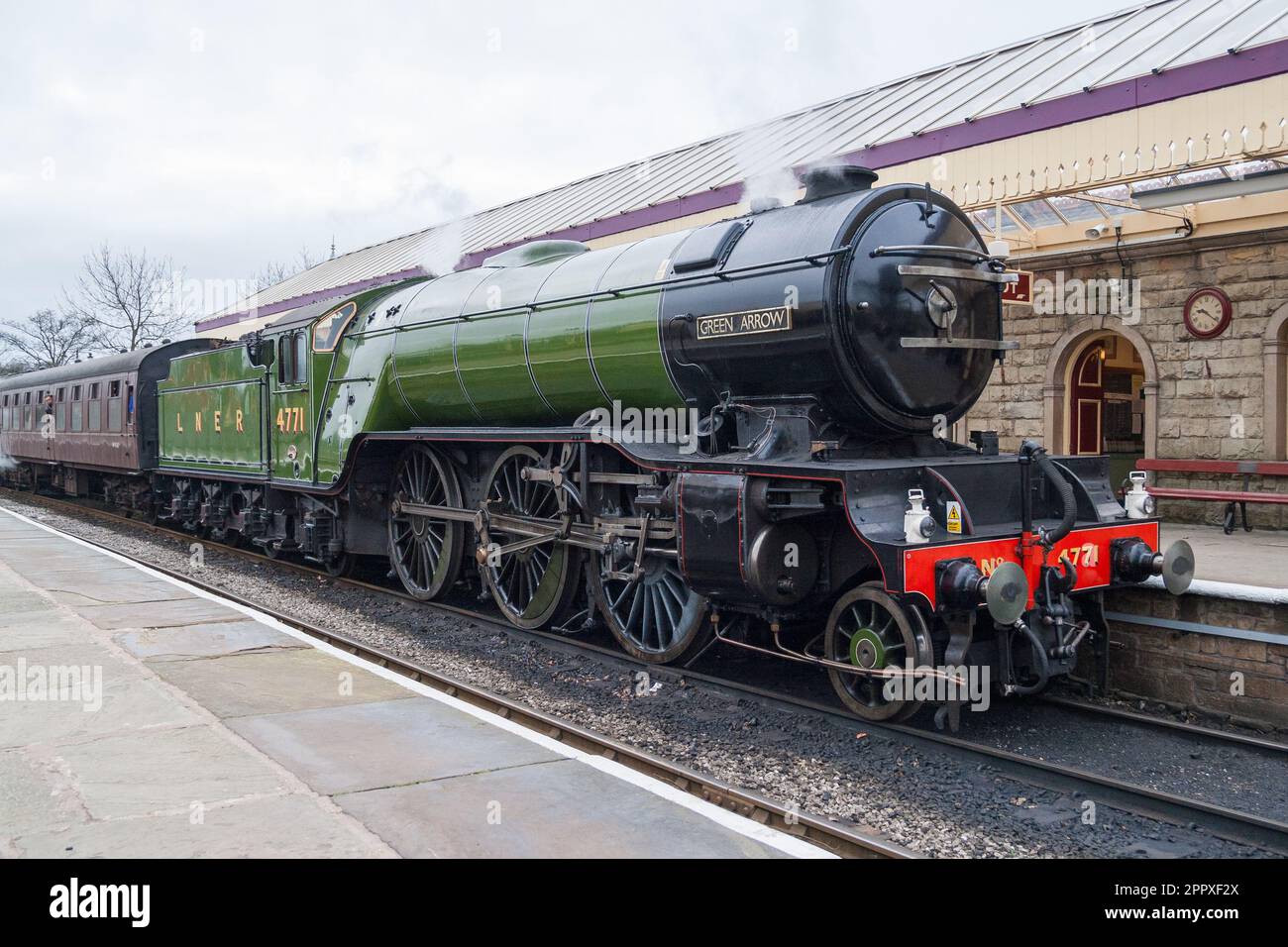 Green arrow steam hi-res stock photography and images - Alamy