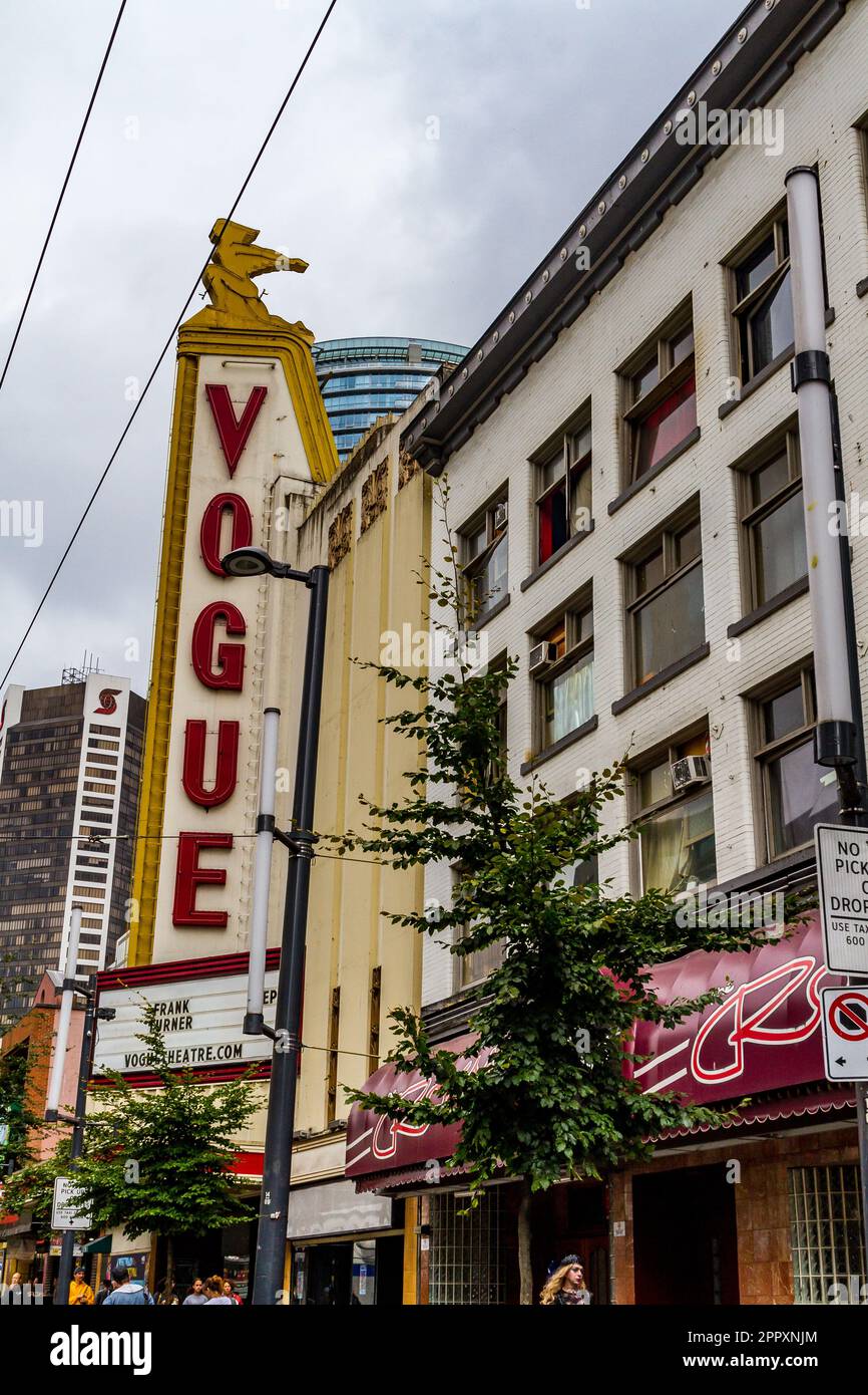 The Vogue Theater in Vancouver British Columbia Canada Stock Photo - Alamy