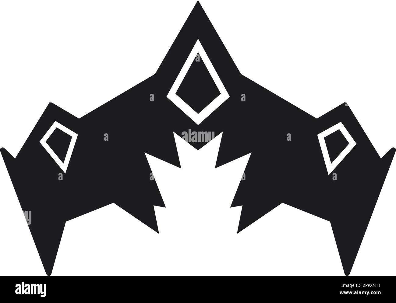 black royal crown icon vector illustration concept design Stock Vector ...