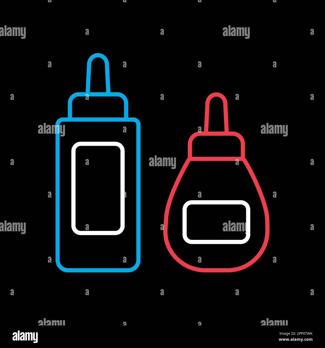 Ketchup mustard and mayonnaise spicy bottle icon Stock Vector Image