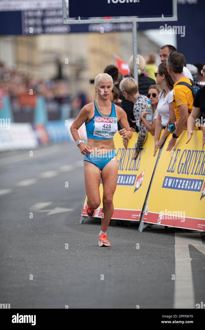 Vainio Alisa Vainio participating in the Marathon of the European Athletics ...