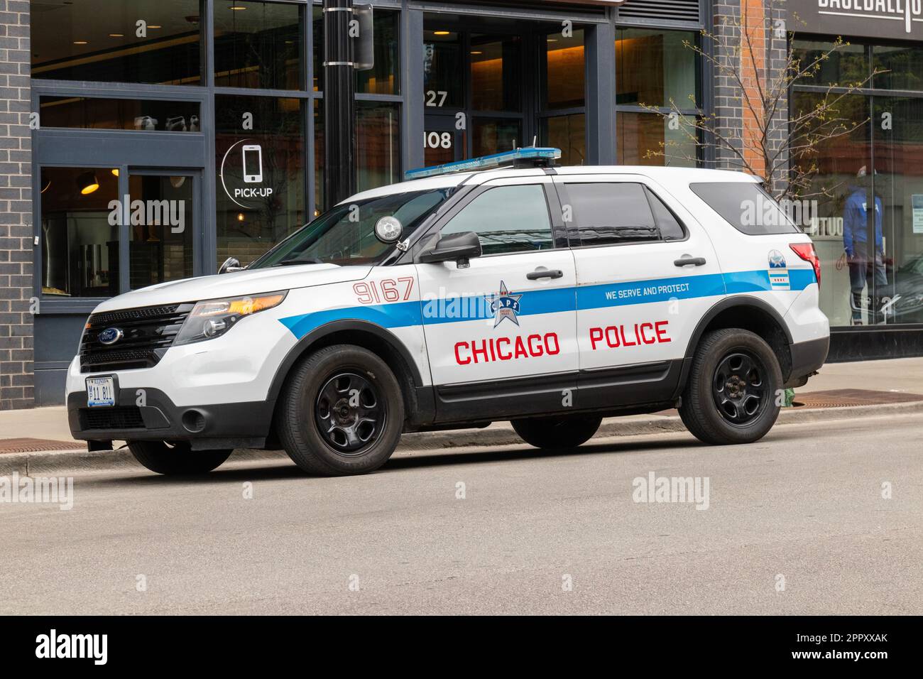 Chicago Circa April 2023 Chicago Police Department vehicle. CPD is
