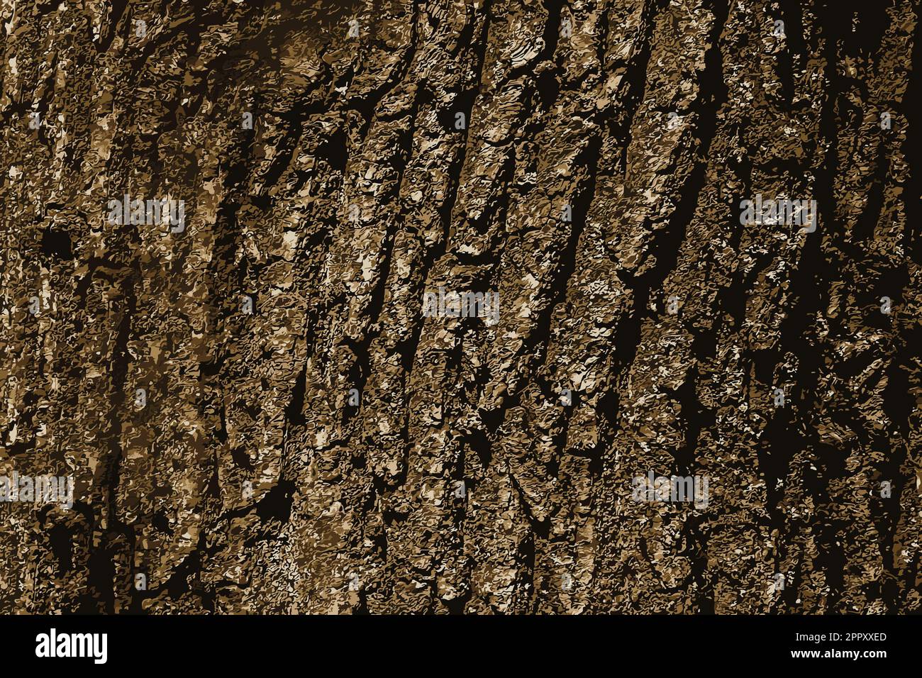 Illustration of Background of Imeretian oak bark. Detail of the bark of
