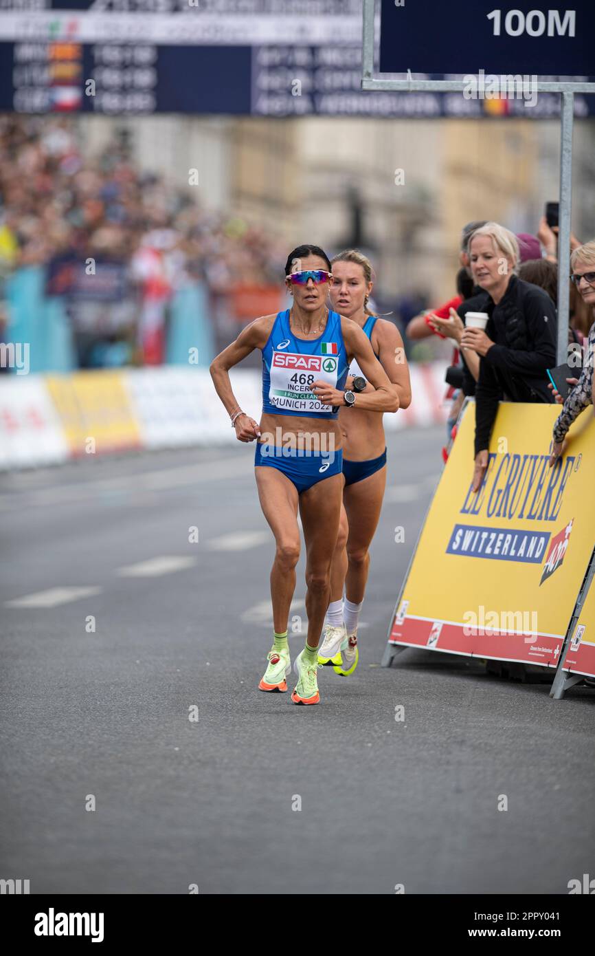 Anna Incerti participating in the Marathon of the European Athletics ...