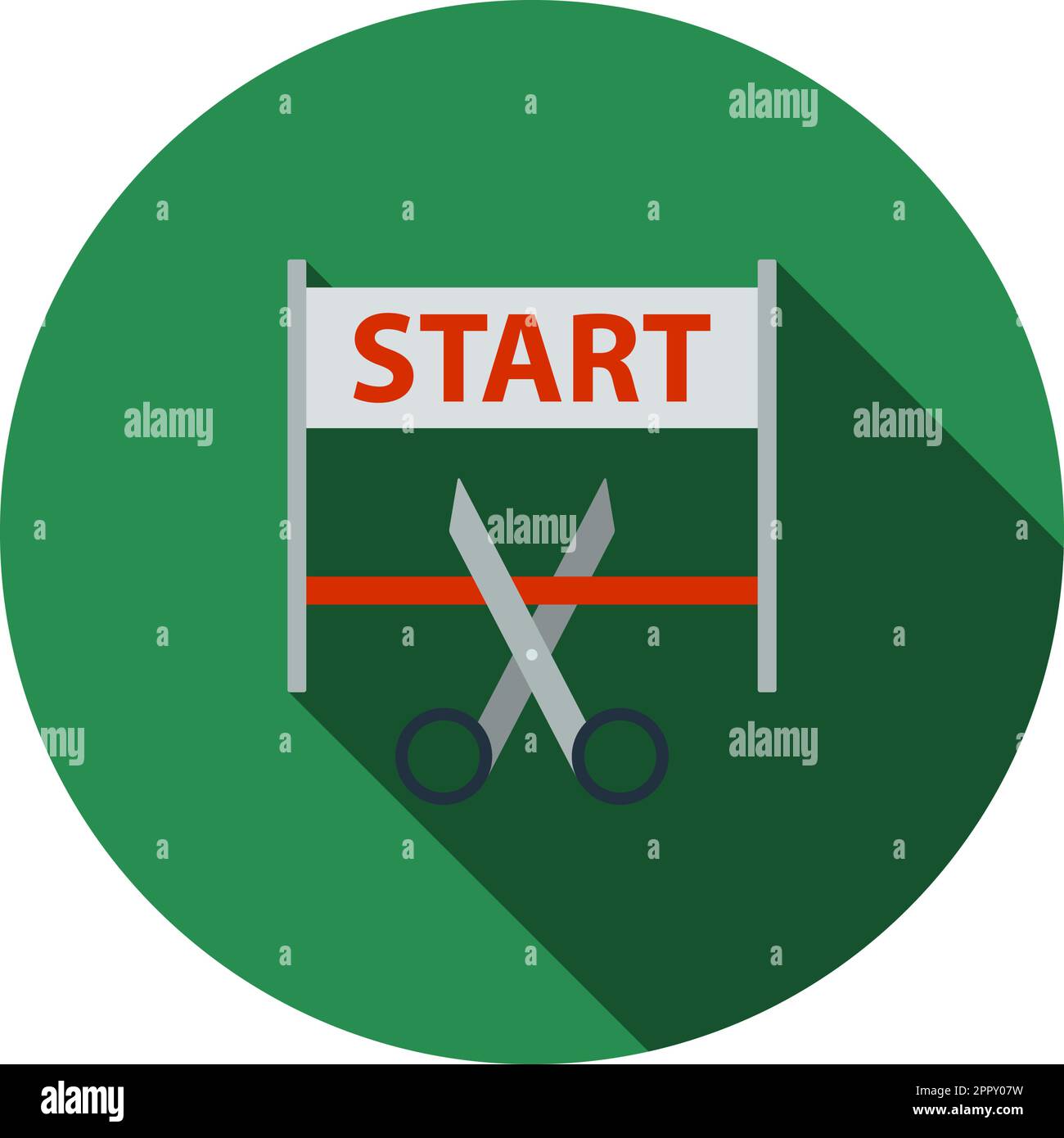 Beginning of cutting Stock Vector Images - Alamy