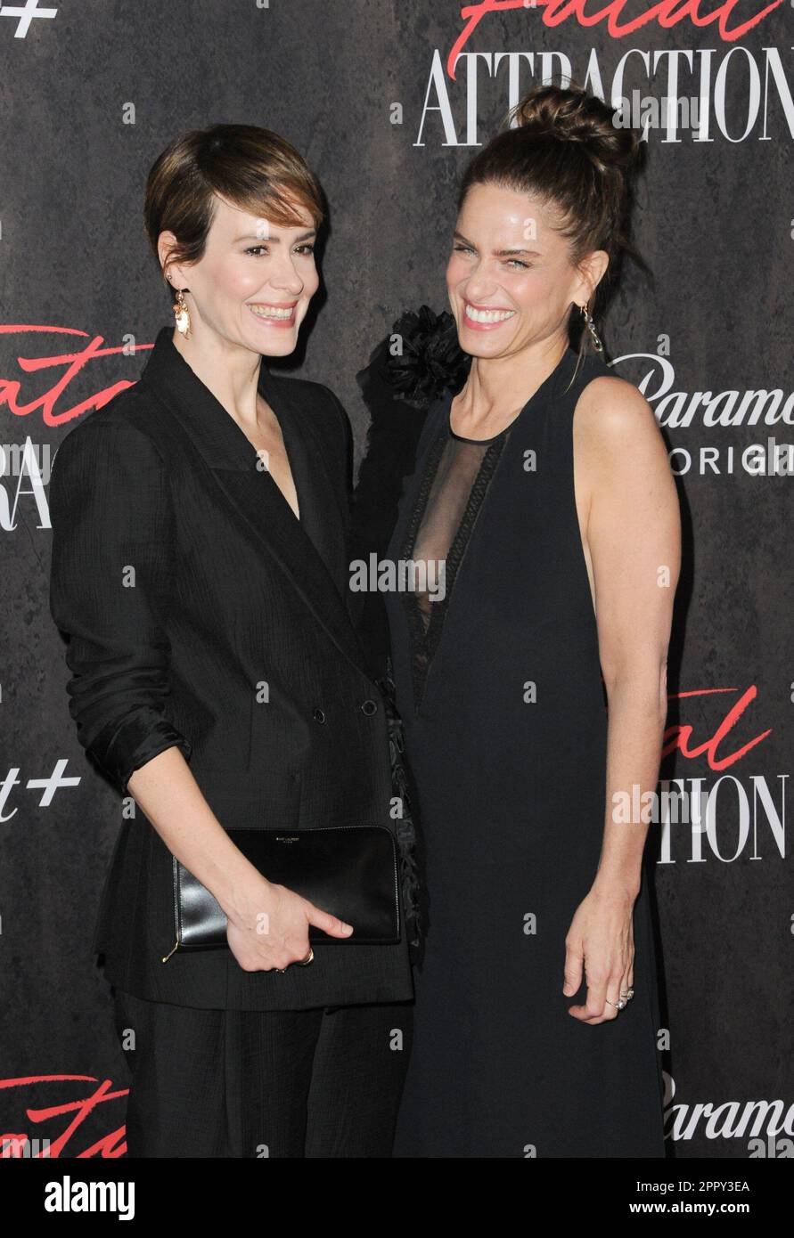 Los Angeles, CA. 24th Apr, 2023. Sarah Paulson, Amanda Peet at arrivals