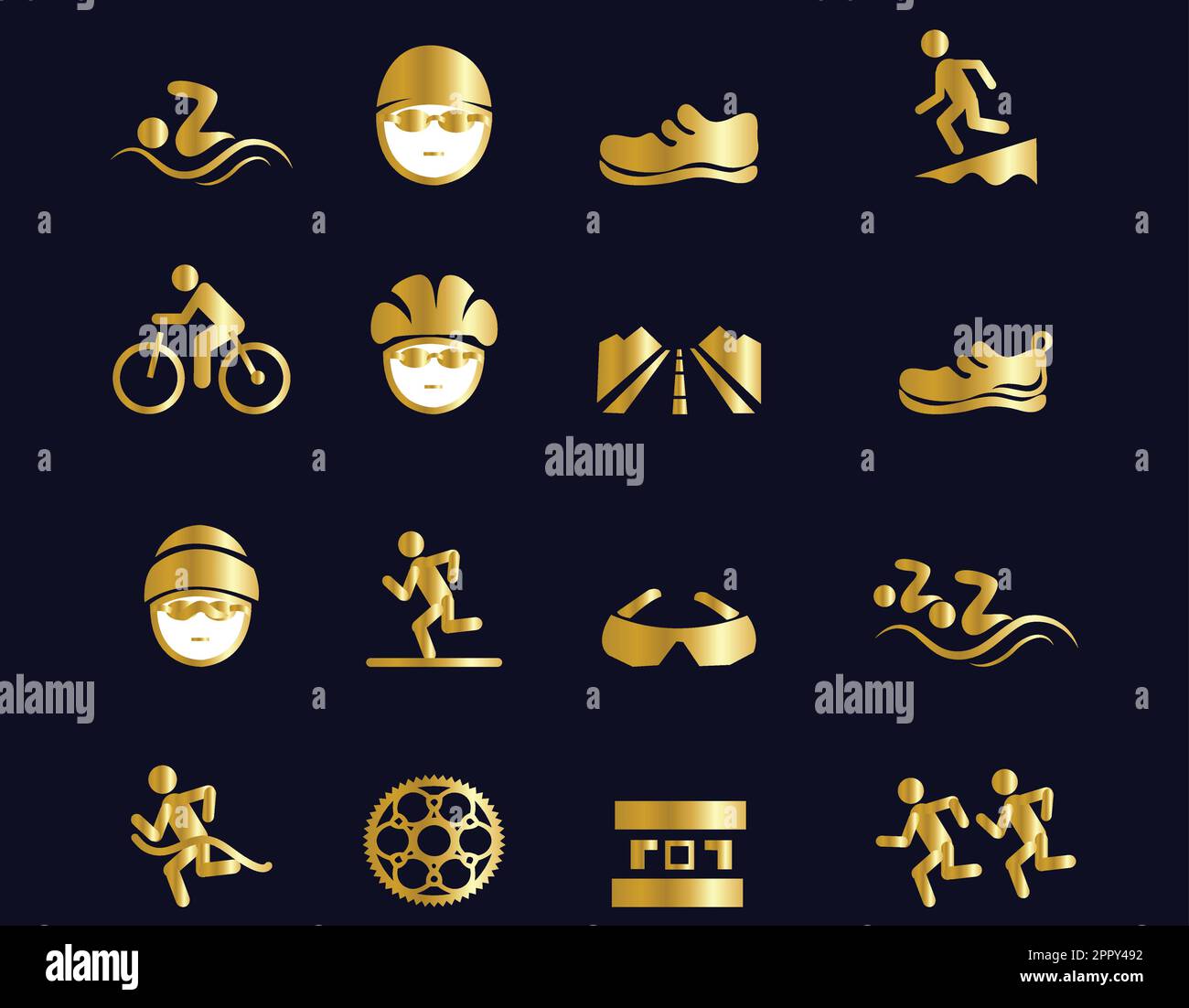 Triathlon sprint Stock Vector Images - Alamy