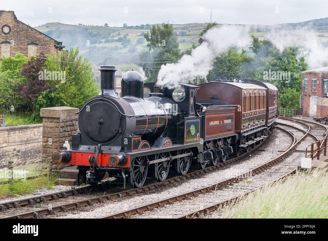 A steam gala on the Keighley & Worth Valley Railway (VWVR) Stock Photo