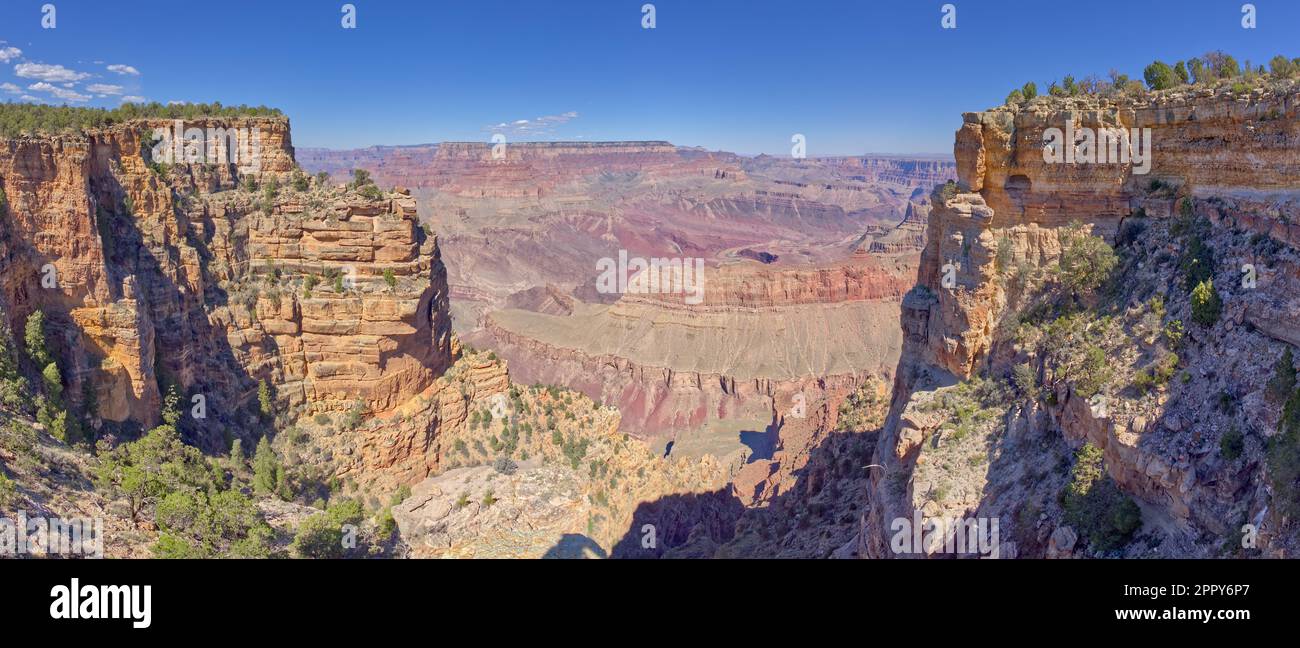 Grand Canyon Arizona viewed east of Pinal Point. Stock Photo