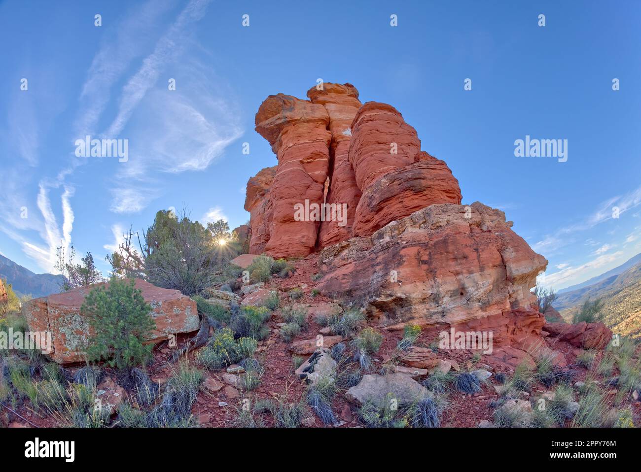 The northwestern spire of the Butte in Sedona Arizona with