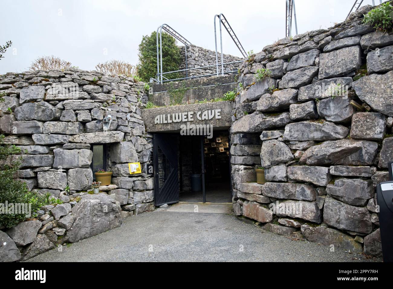 entrance to aillwee cave the burren county clare republic of ireland Stock Photo