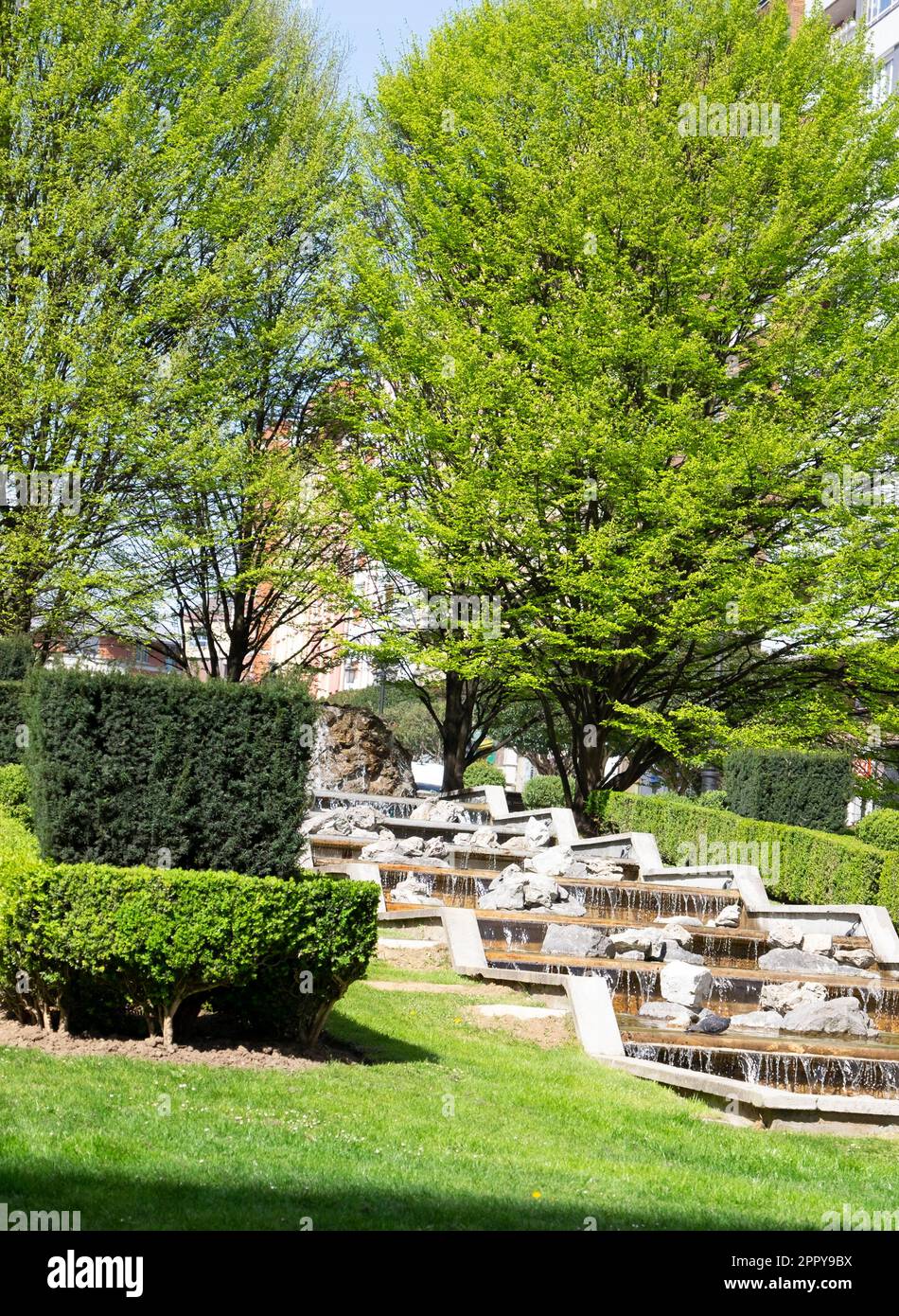 The garden at the conference center in Oviedo,Spain Stock Photo Alamy