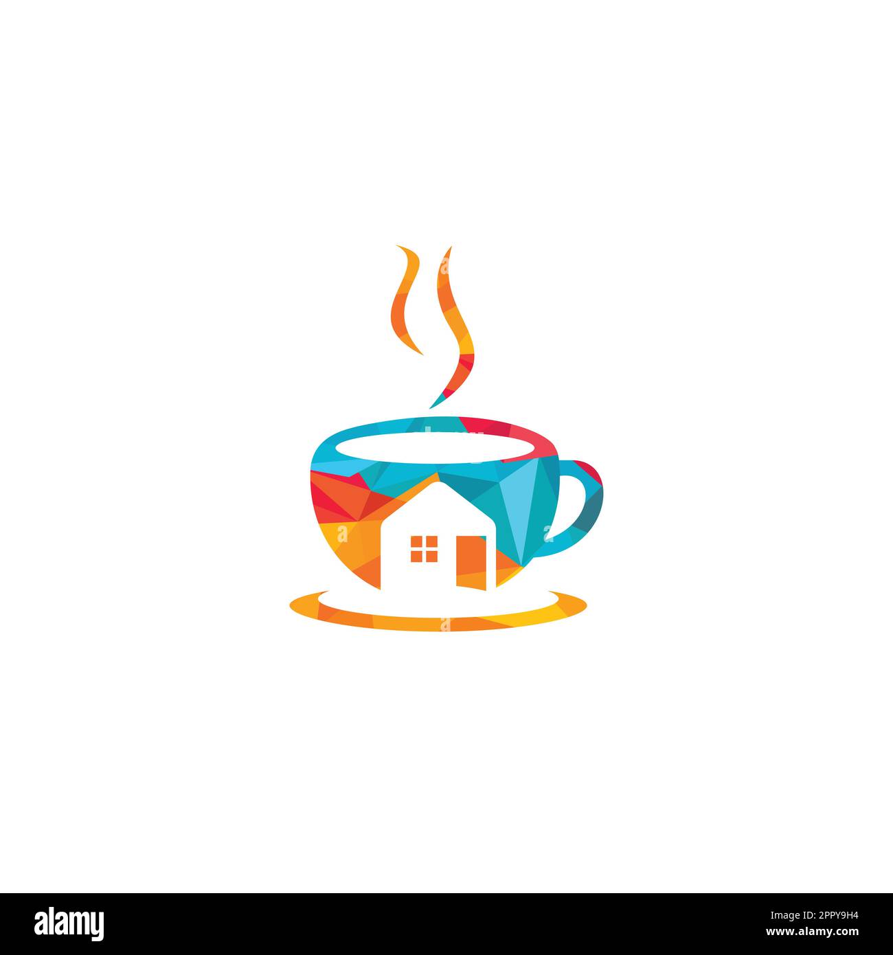 Coffee shop vector logo design. Stock Vector