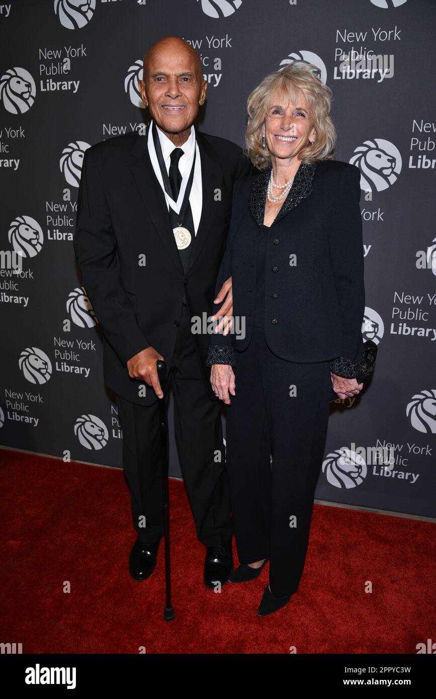 Harry Belafonte And Pamela Frank Attend The 2016 Library Lions Gala At
